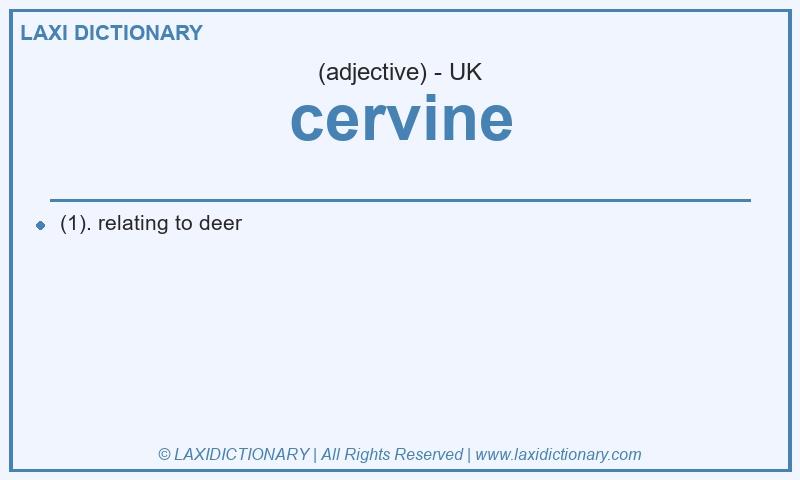 Definition cervine in British English