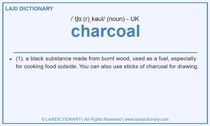 Definition charcoal in British English