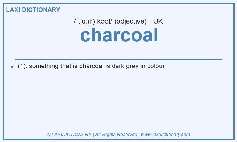 Definition charcoal in British English