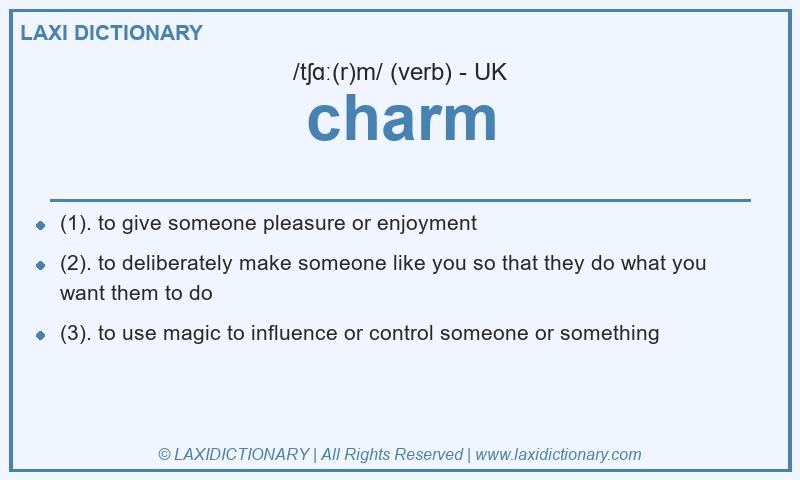 Definition charm in British English