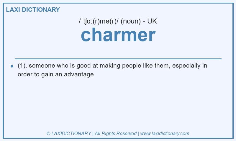 Definition charmer in British English