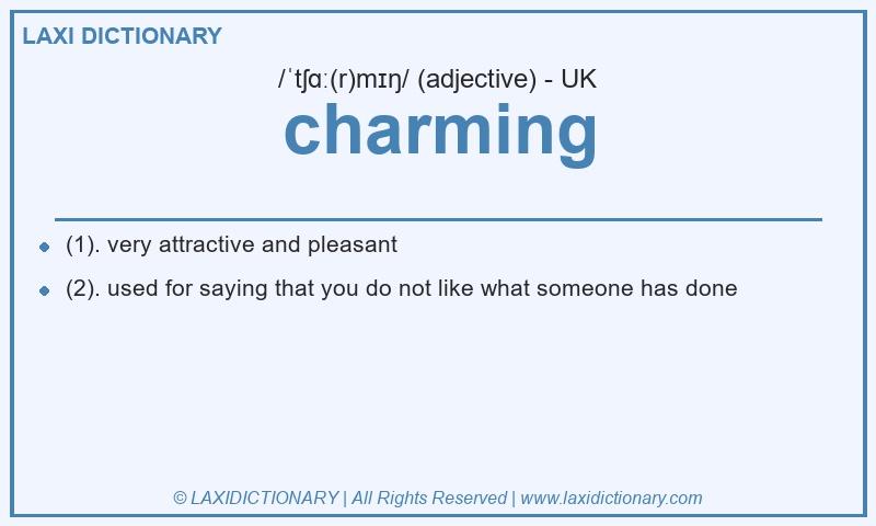 Definition charming in British English