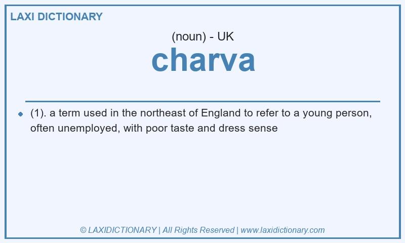 Definition charva in British English