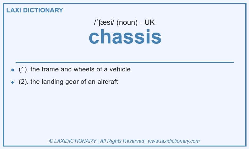 Definition chassis in British English