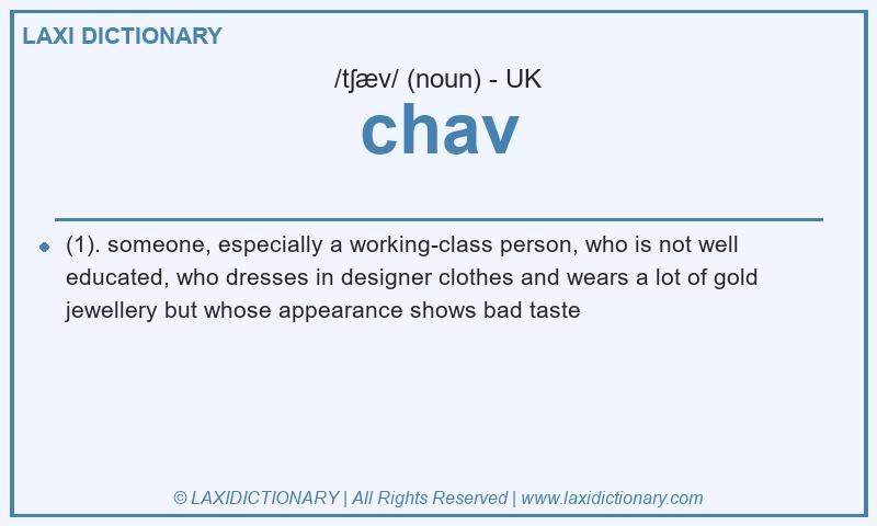 Definition chav in British English