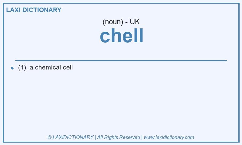 Definition chell in British English