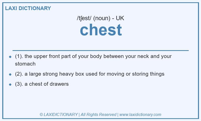 Definition chest in British English