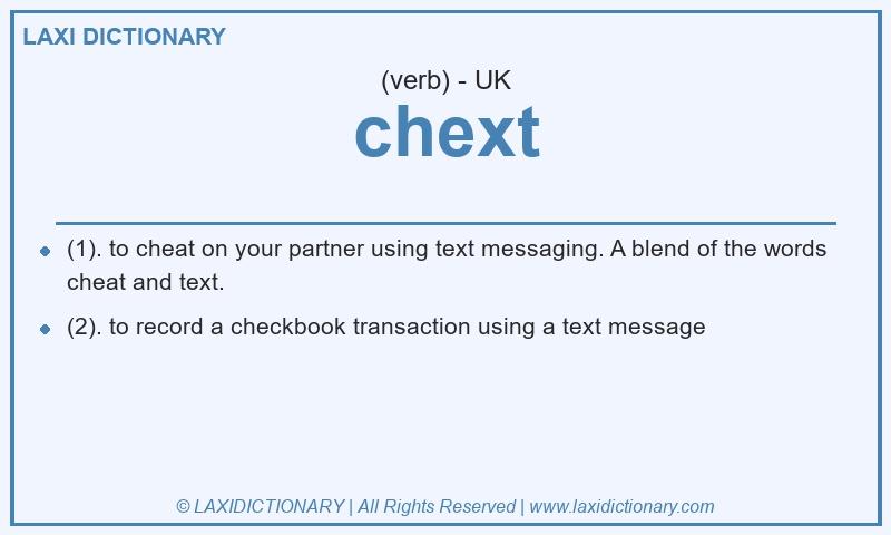 Definition chext in British English