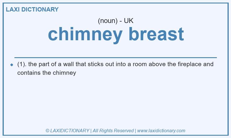 Definition chimney breast in British English
