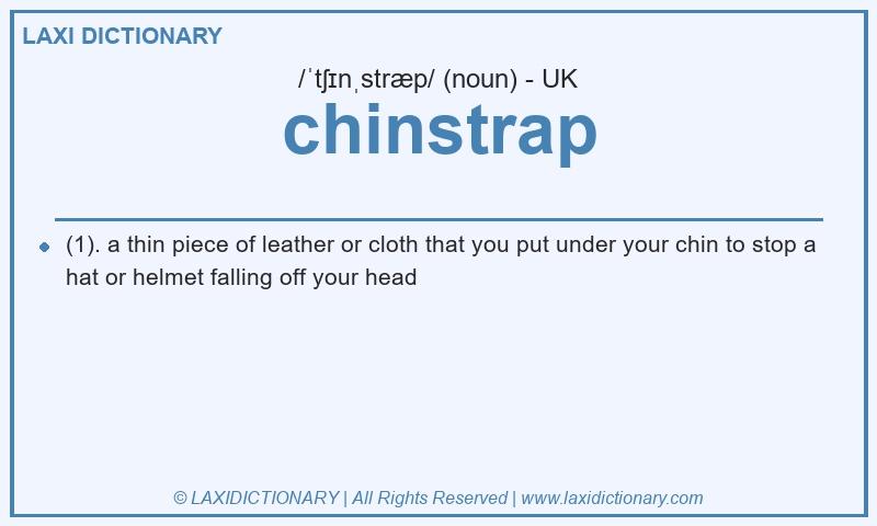 Definition chinstrap in British English