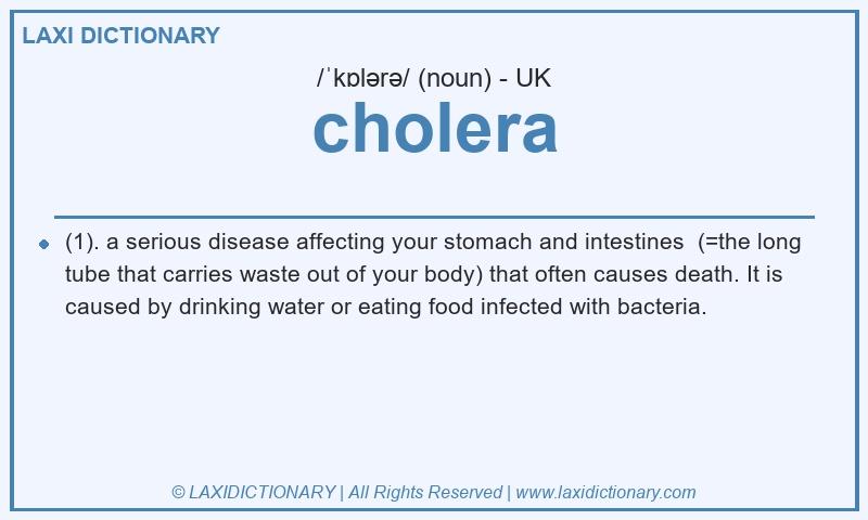 Definition cholera in British English