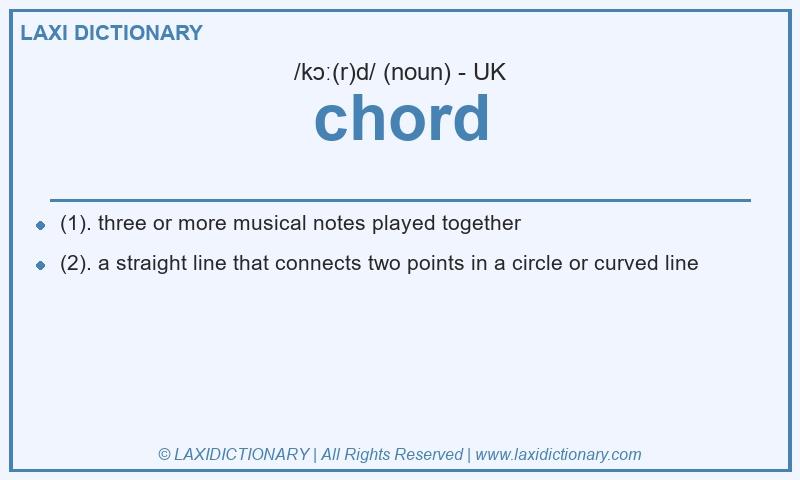 Definition chord in British English