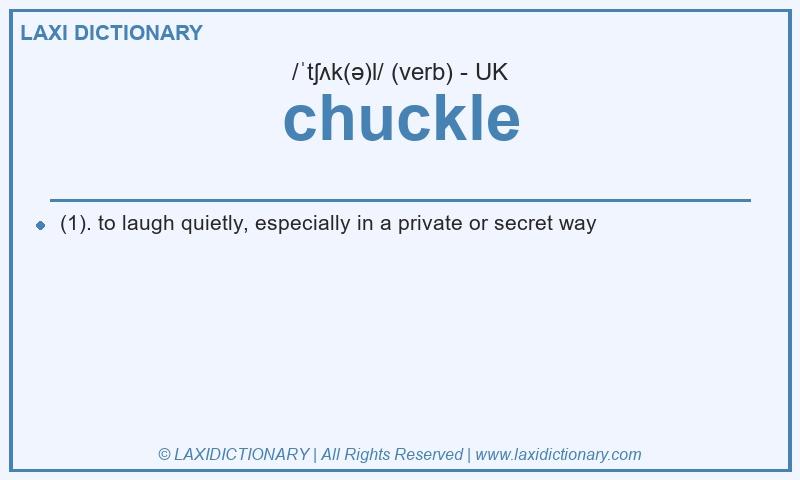 Definition chuckle in British English
