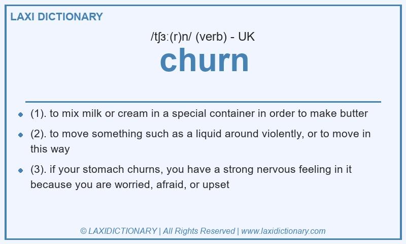 Definition churn in British English