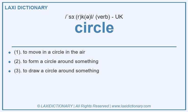 Definition circle in British English