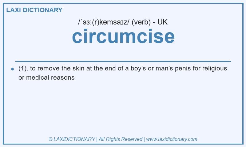 Definition circumcise in British English