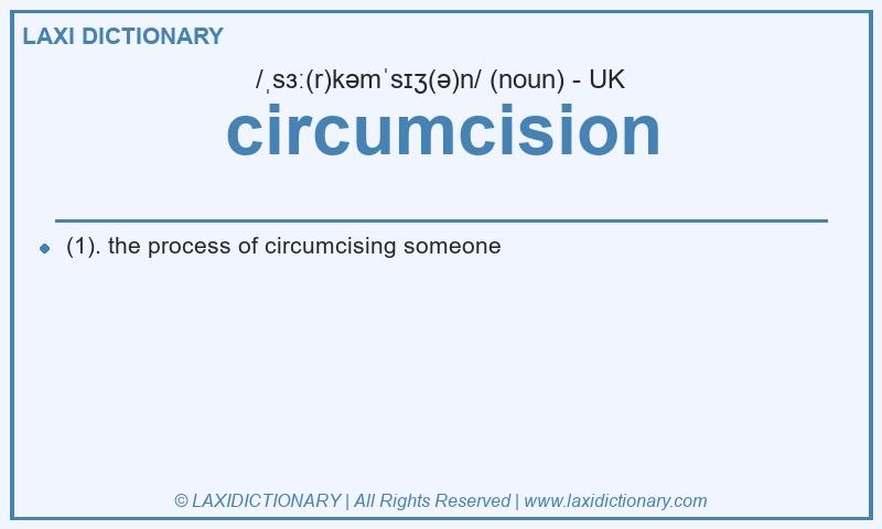 Definition circumcision in British English