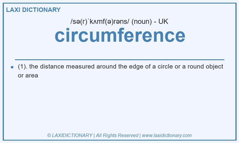 Definition circumference in British English