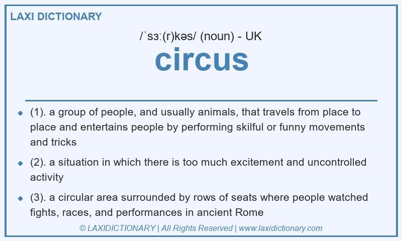 Definition circus in British English
