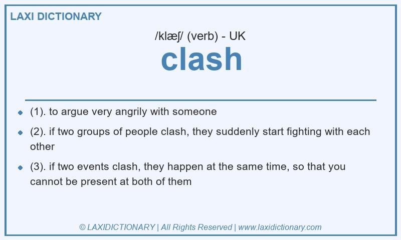 Definition clash in British English