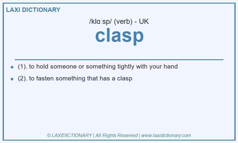 Definition clasp in British English