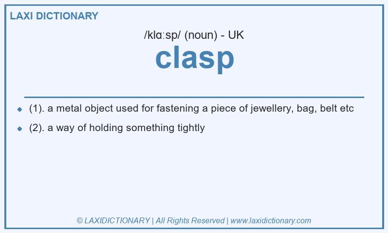 Definition clasp in British English