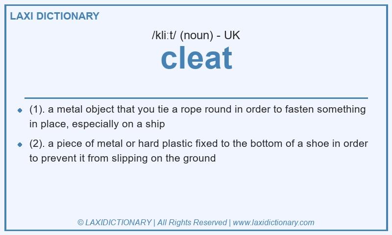 Definition cleat in British English