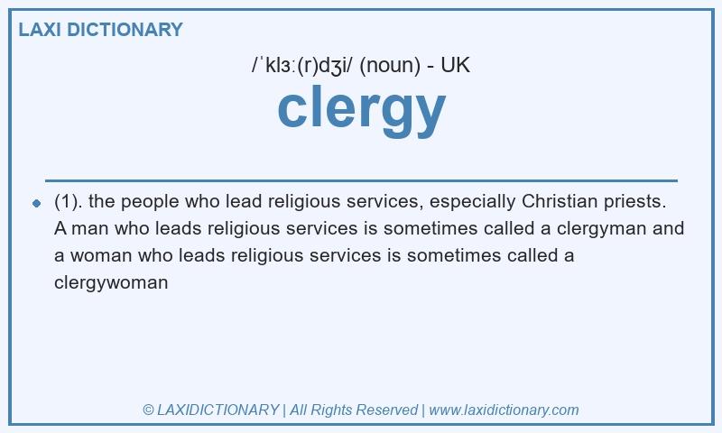 Definition clergy in British English