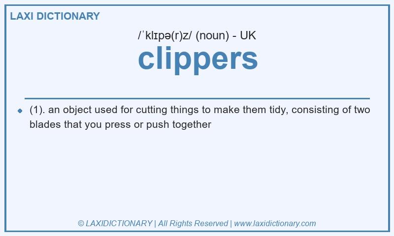 Definition clippers in British English