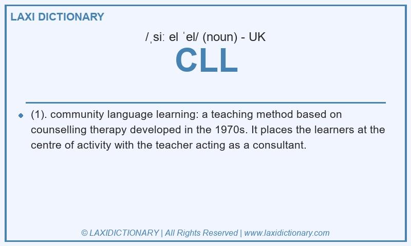 Definition CLL in British English