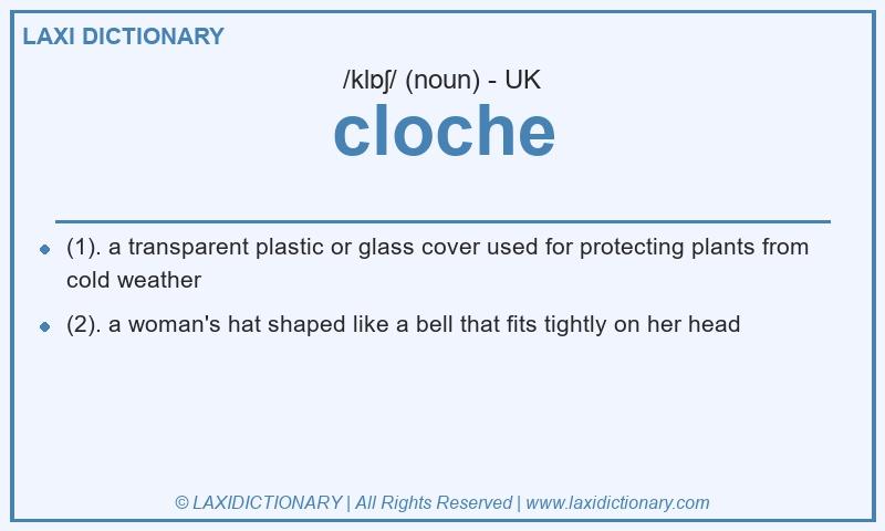 Definition cloche in British English