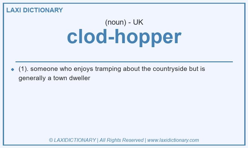 Definition clod-hopper in British English