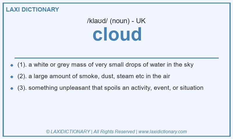 Definition cloud in British English