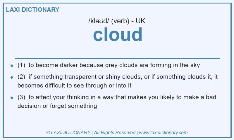 Definition cloud in British English