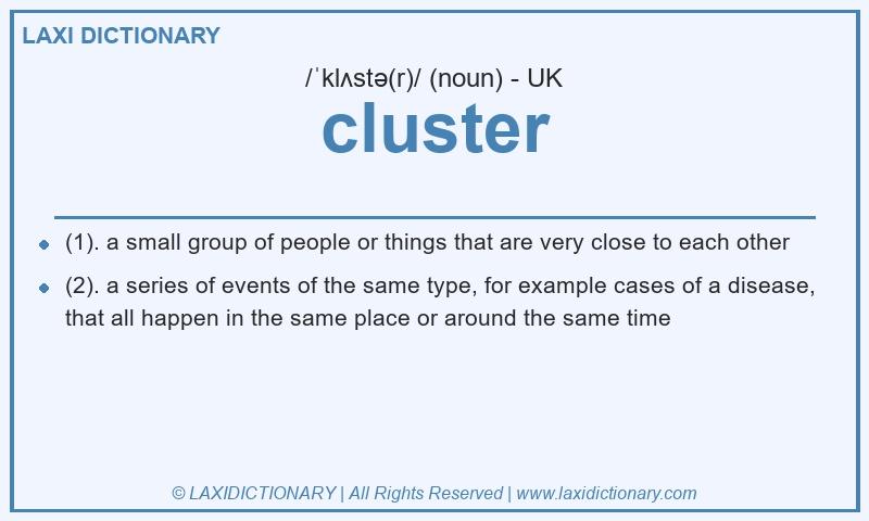 Definition cluster in British English