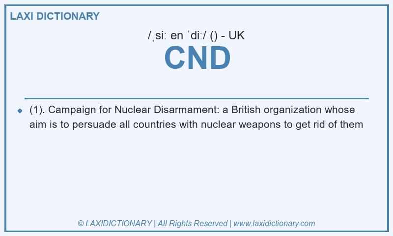 Definition CND in British English