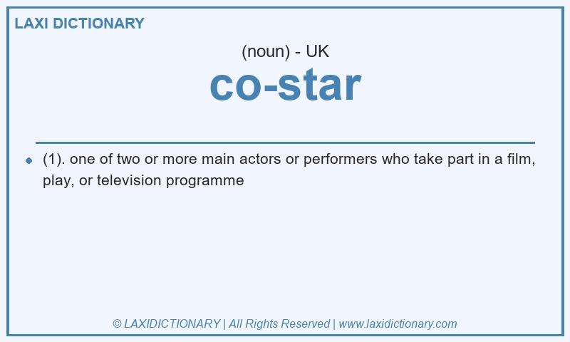 Definition co-star in British English