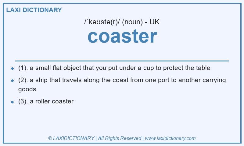 Definition coaster in British English