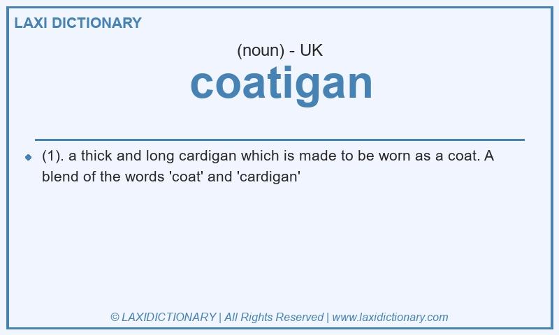 Definition coatigan in British English