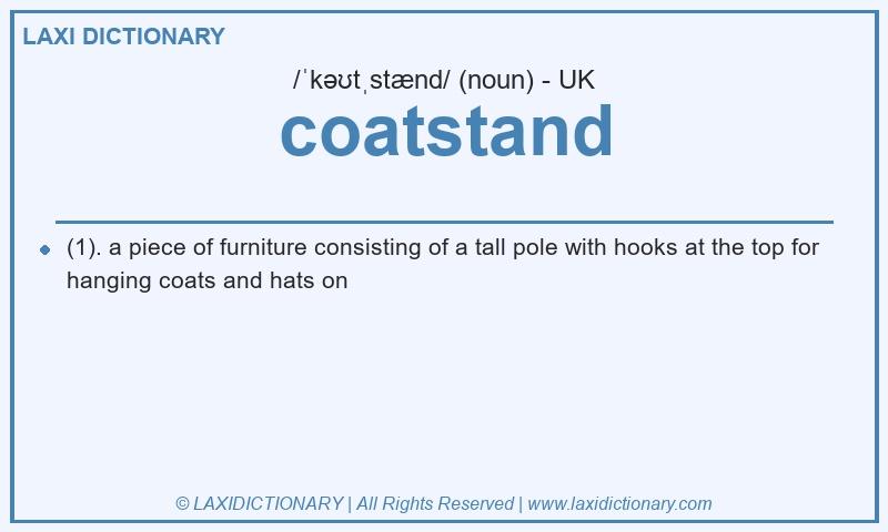 Definition coatstand in British English