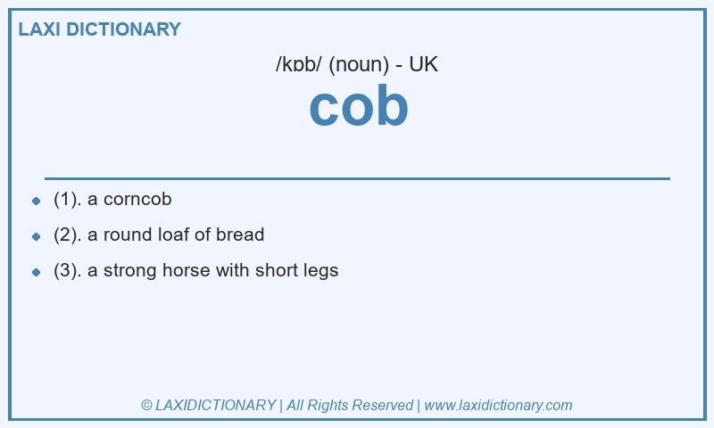 Definition cob in British English