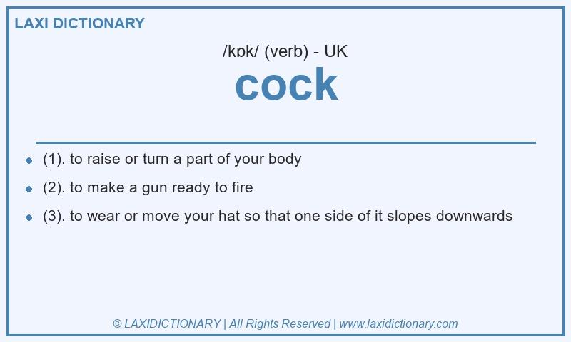 Definition cock in British English