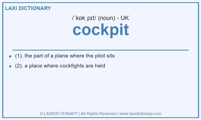 Definition cockpit in British English