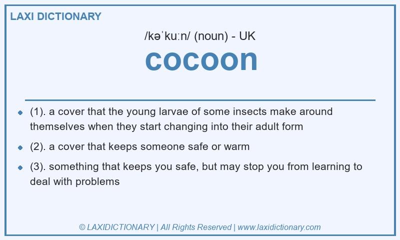 Definition cocoon in British English