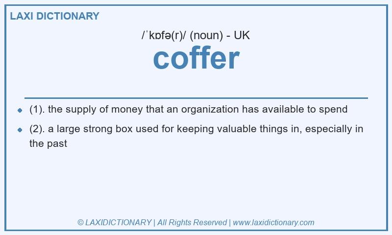 Definition coffer in British English