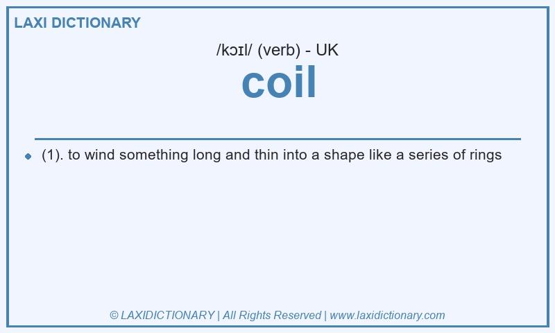 Definition coil in British English