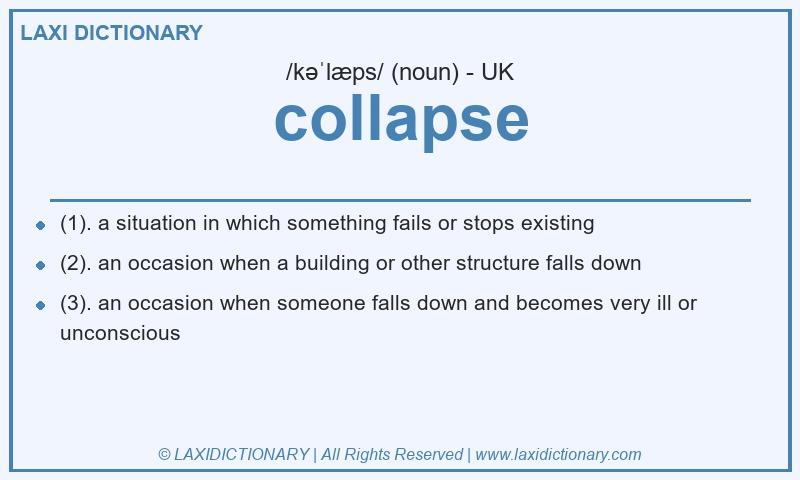 Definition collapse in British English