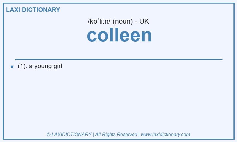 Definition colleen in British English