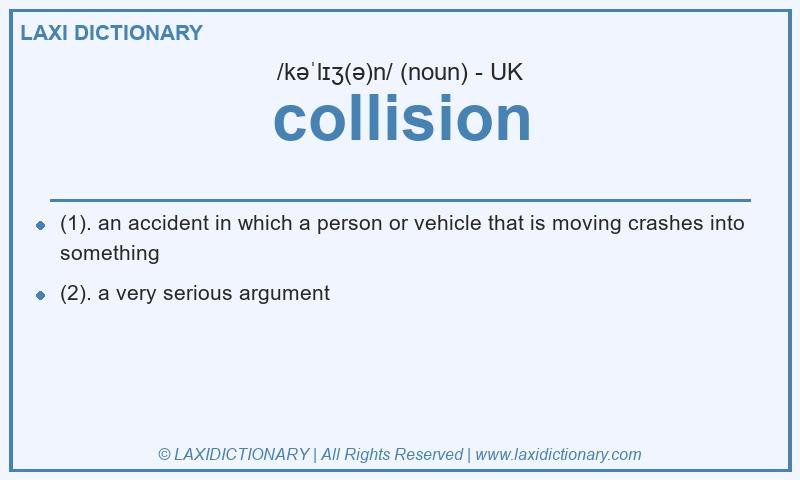 Definition collision in British English