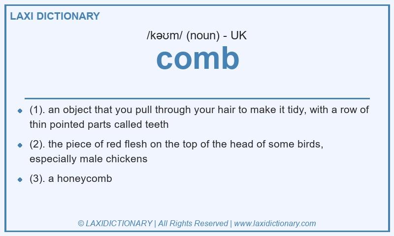 Definition comb in British English